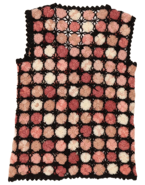 Top cardigan croșetat fără mâneci pentru femei UK 14 mare