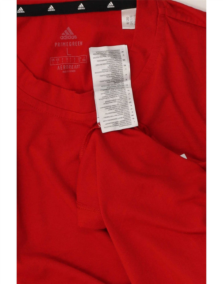 Tricou pentru bărbați Adidas Top mare bumbac roșu