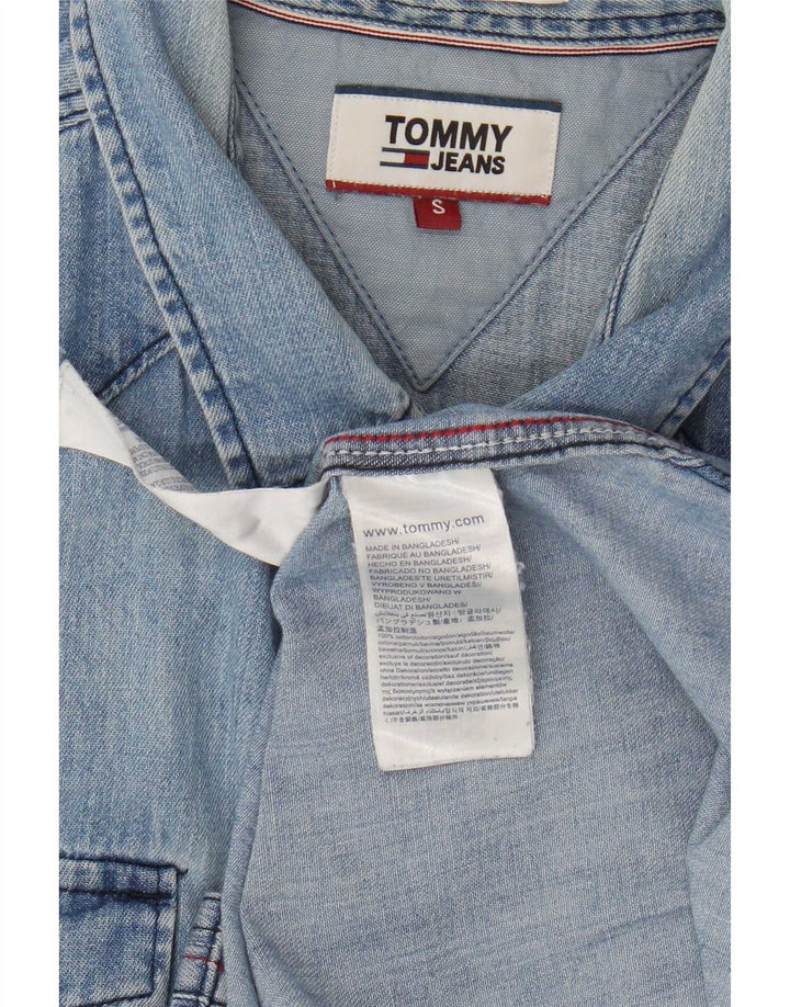 Cămașă Tommy Hilfiger pentru bărbați din denim mic, albastru, bumbac