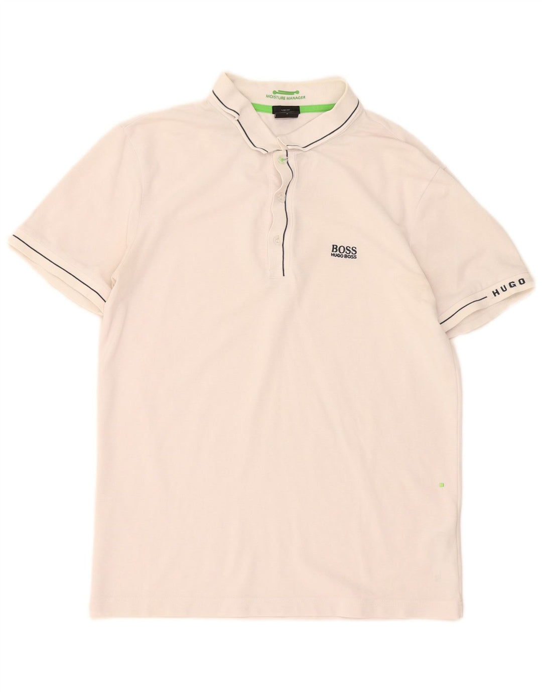 Tricou polo Hugo Boss pentru bărbați, bumbac alb mic