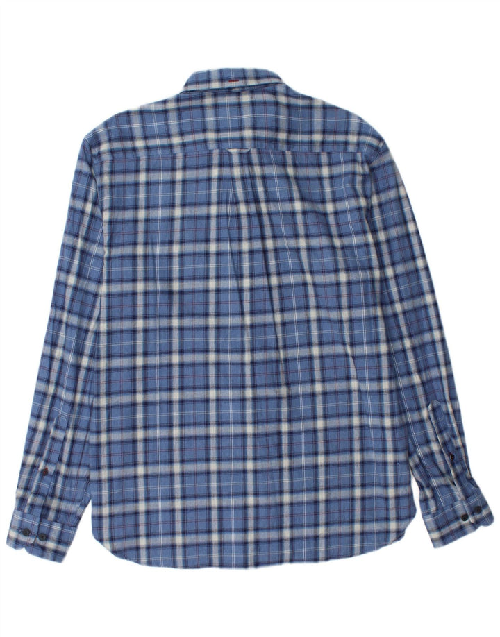 MARKS & SPENCER Cămașă de flanel Blue Harbour pentru bărbați, carouri albastre medii