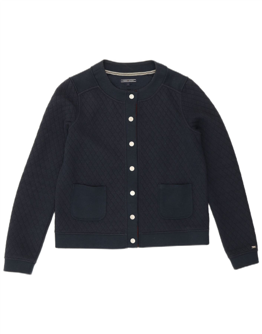 TOMMY HILFIGER Top cardigan lung pentru femei UK 10 Mic Bleumarin