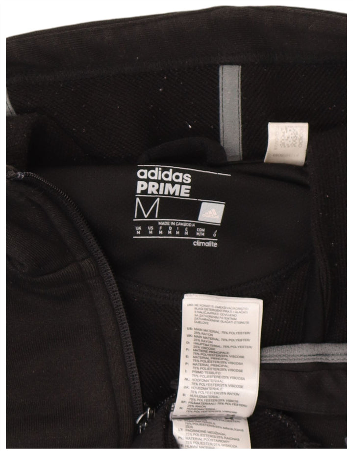 Adidas Climalite Graphic Zip Hoodie Pulover Medium Negru Poliester