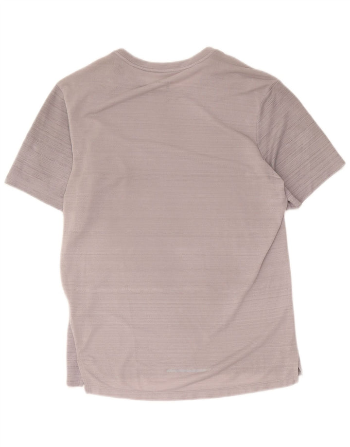 Tricou Nike Dri Fit pentru bărbați Top mic, gri, poliester cu pături