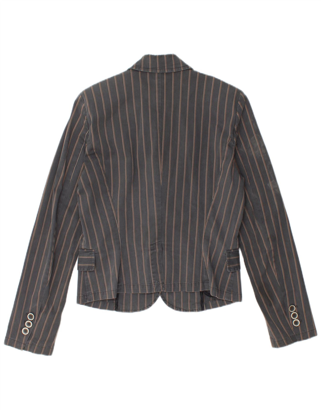 MAX & CO. Jachetă pentru femei Active 2 Button Blazer UK 14 Medium Gri cu dungi