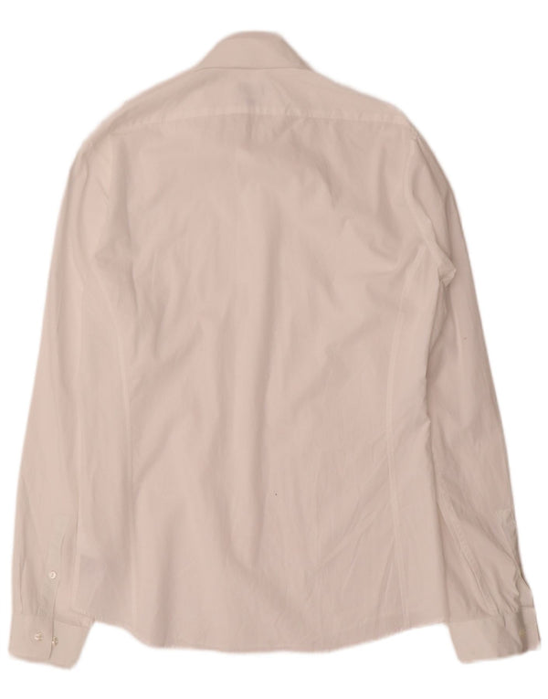 Cămașă pentru bărbați Calvin Klein Extra Slim Fit Mărimea 39 15 1/2 Bumbac alb mediu