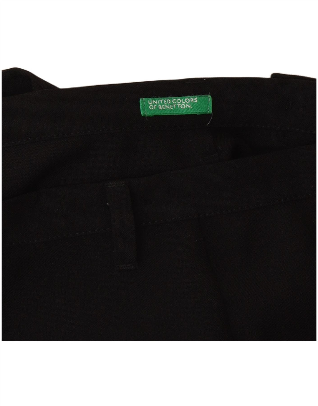 Pantaloni de costum drepți pentru femei Benetton W28 L32 negri