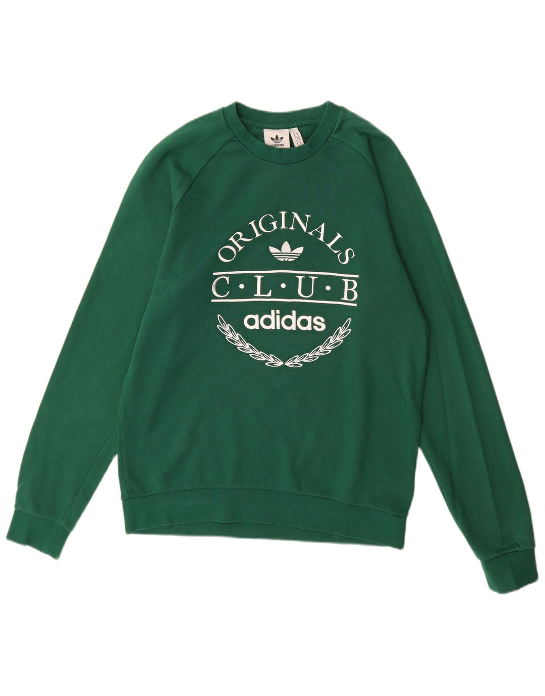 Hanorac grafic pentru bărbați Adidas Jumper Bumbac verde mediu