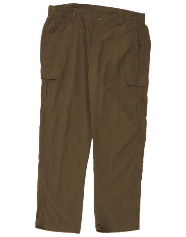 MOUNTAIN WAREHOUSE Pantaloni cargo drepti pentru bărbați W38 L32 Kaki Nylon