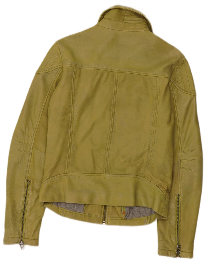 Geacă de piele pentru femei Freaky Nation UK 10 Mic din piele verde