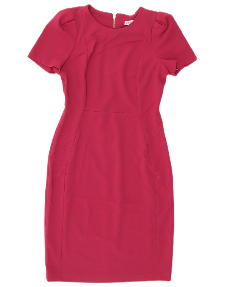 Rochie teacă pentru femei Calvin Klein US 6 Small Pink Poliester