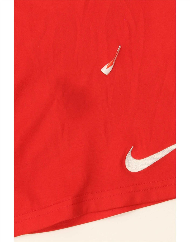 Pantaloni scurți sport Nike Dri Fit pentru bărbați, poliester roșu mare