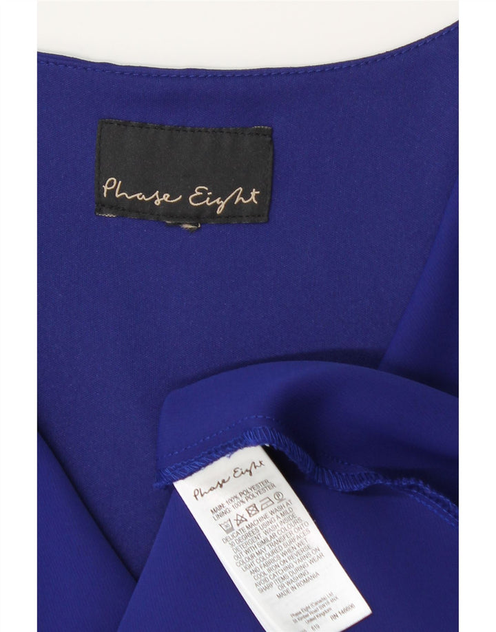 Rochie Wrap pentru femei Phase Eight UK 12 Medium Blue Poliester