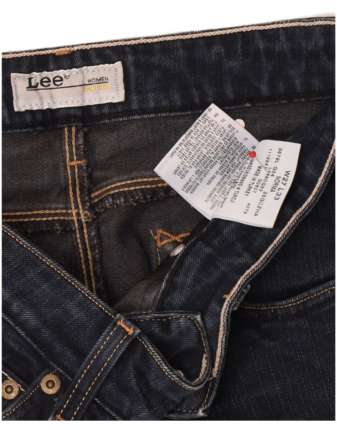 Blugi Lee Norma Slim pentru femei W27 L33 Bumbac bleumarin