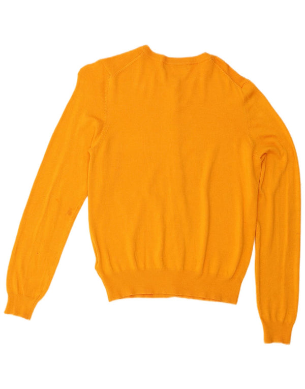 Pulover cardigan pentru femei Marks & Spencer, cu ajustare normală, UK 12, galben mediu