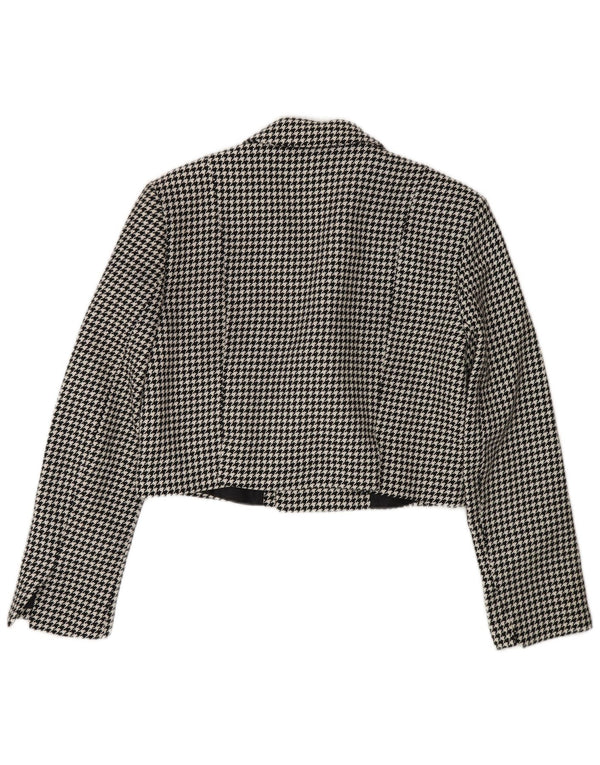 Jachetă bolero supradimensionată pentru femei Zara UK 10 mic, negru, picioare de găină