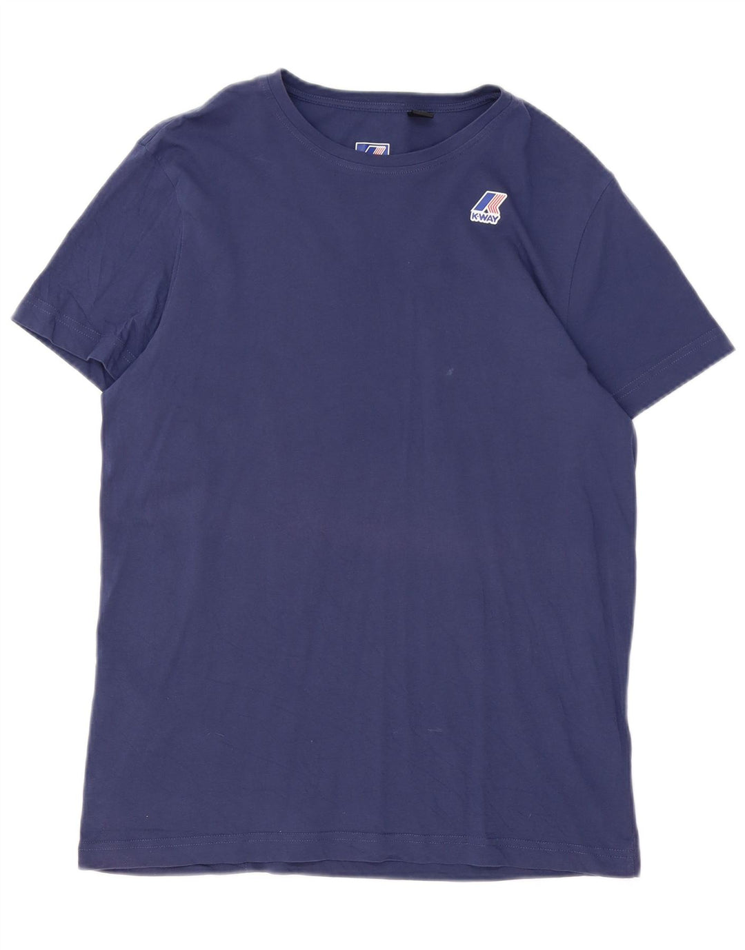 Tricou pentru bărbați K-Way Top mare din bumbac bleumarin