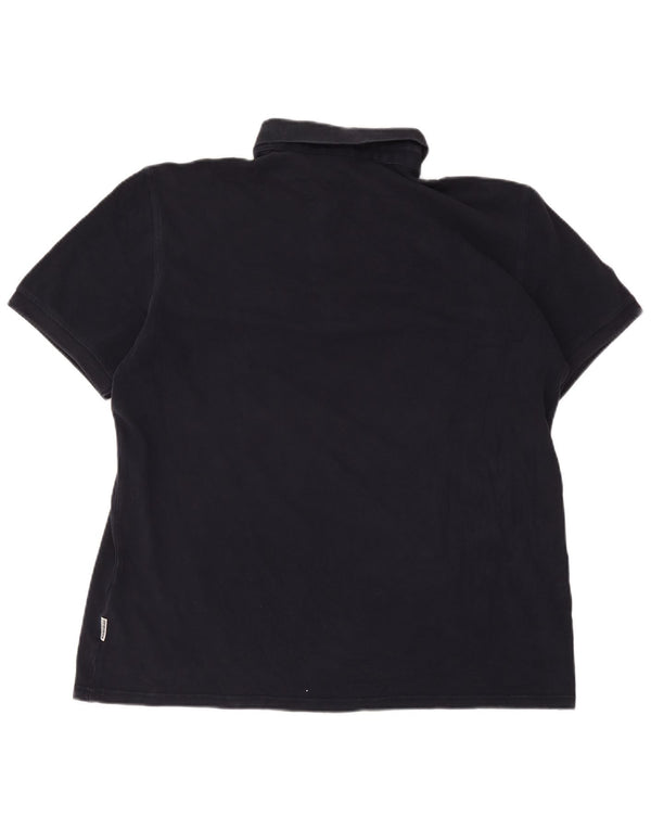 Tricou polo Napapijri pentru bărbați, bumbac, albastru, mare
