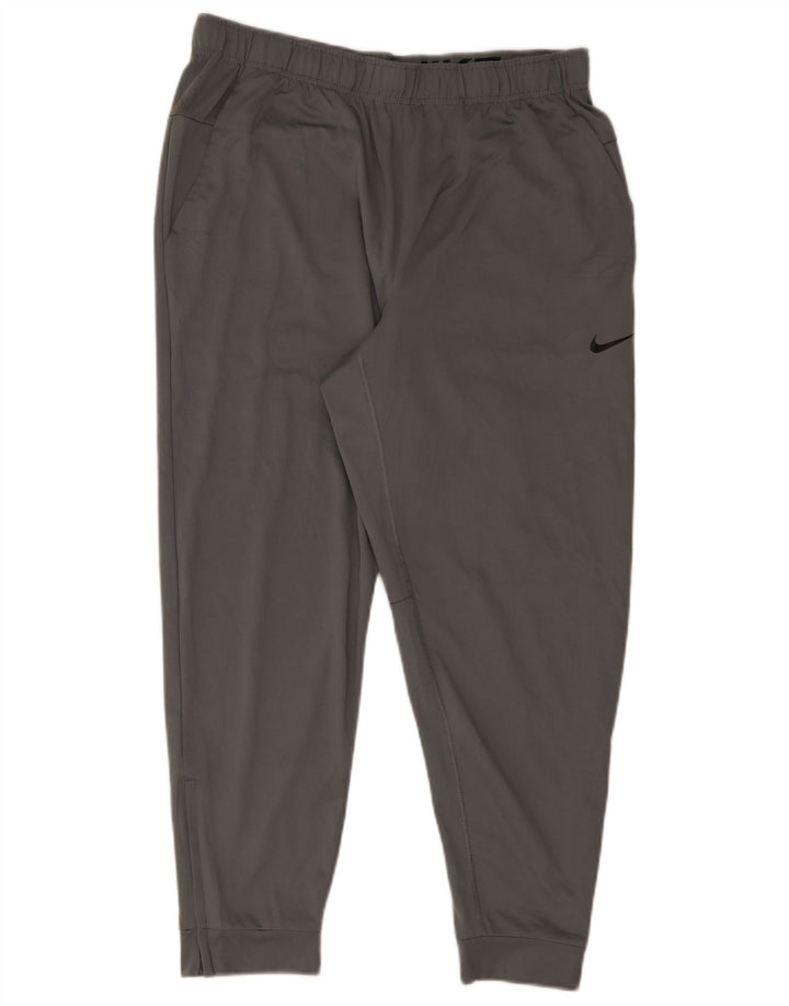 Pantaloni de trening Nike Dri Fit pentru bărbați Joggeri mari, gri, poliester