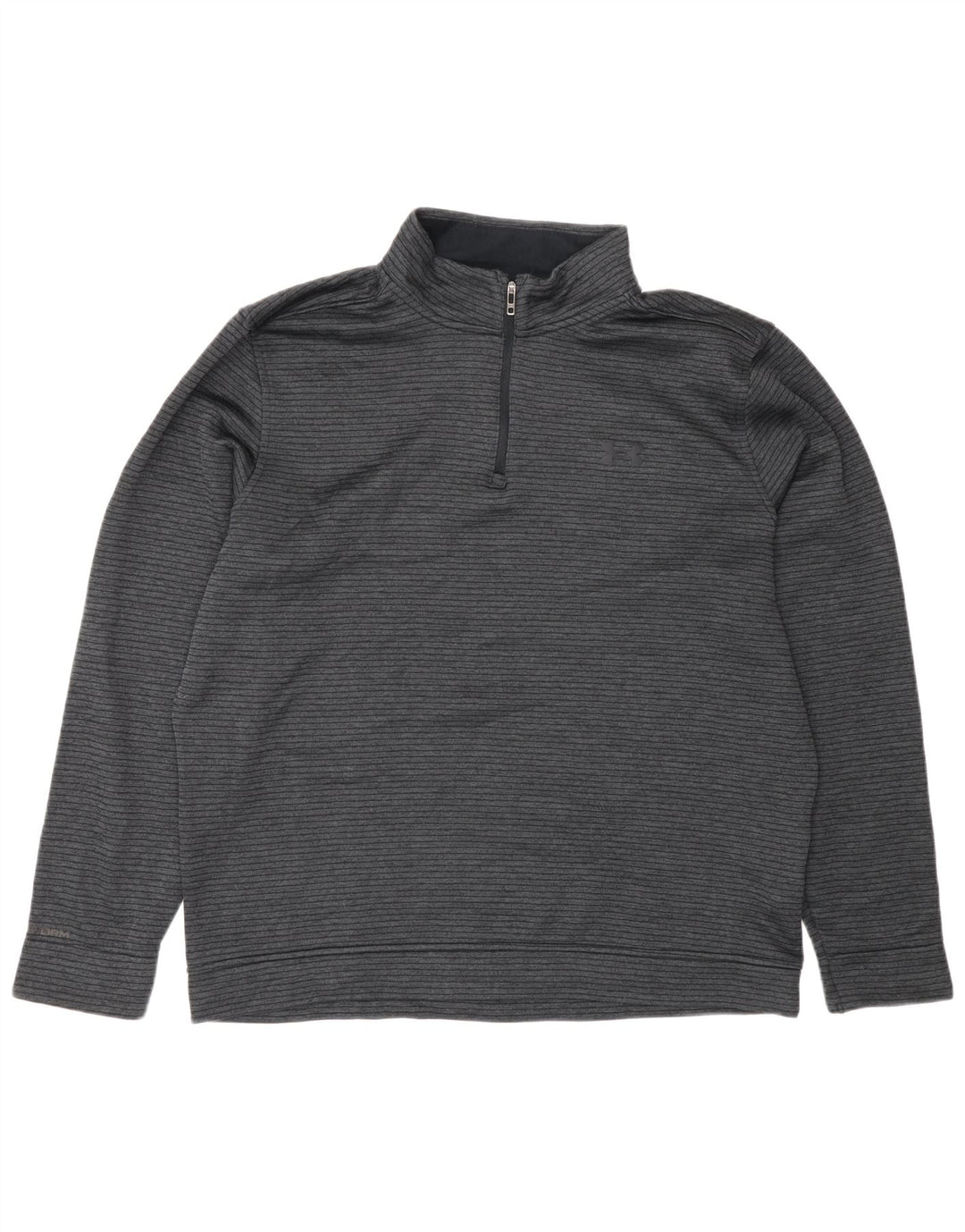 Top de trening Under Armour pentru bărbați Storm-Fit, cu fermoar și gât, cu dungi XL, gri