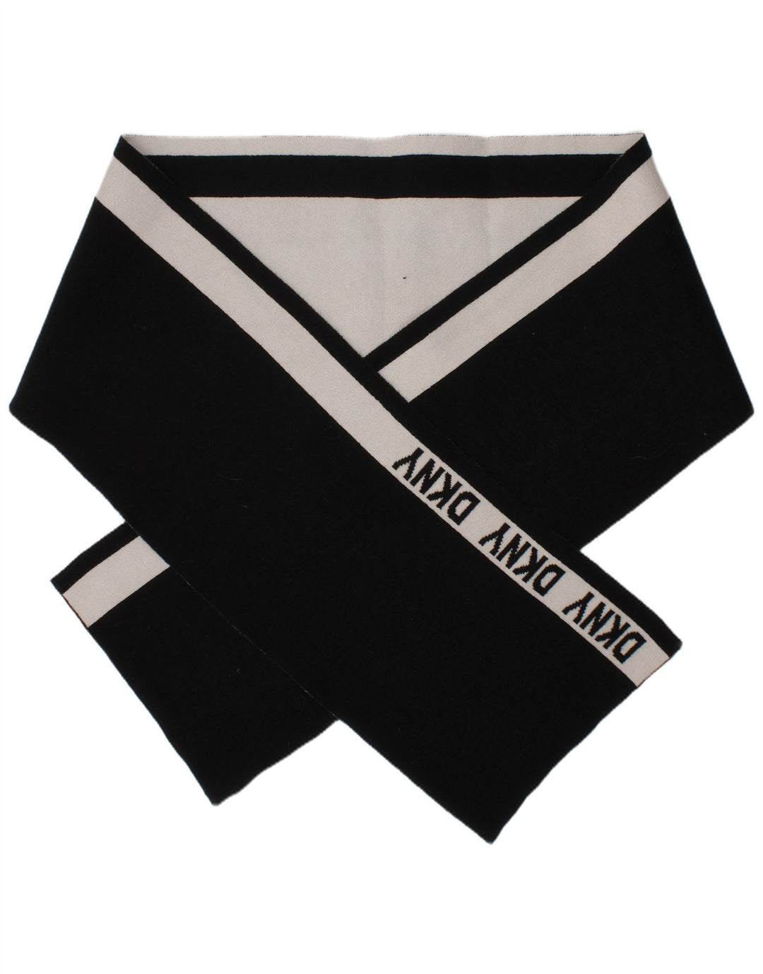 Eșarfă dreptunghiulară pentru bărbați Dkny, mărime unică, logo-ul acrilic cu dungi negre