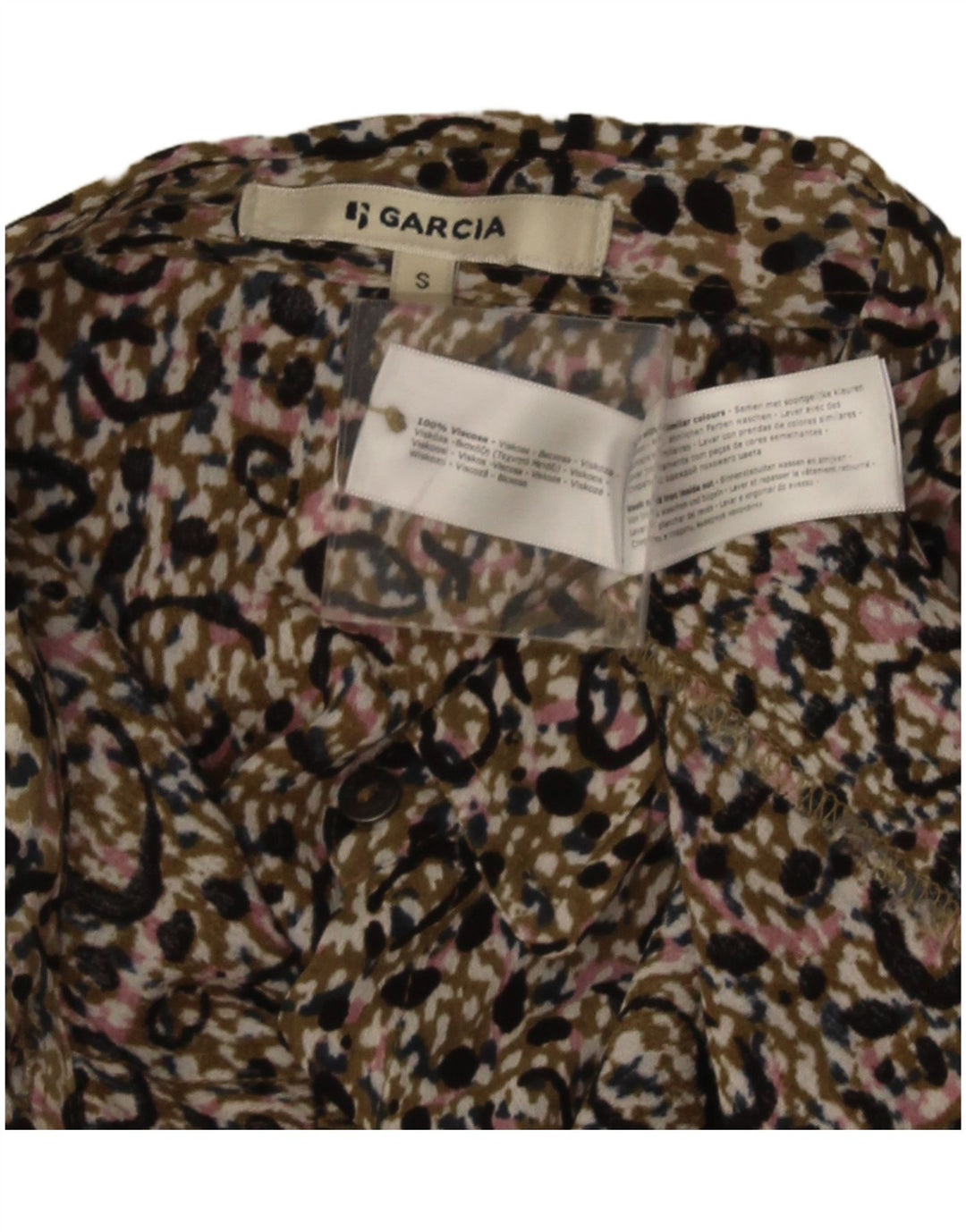 Cămașă Garcia cu model abstract pentru femei UK 10 mic, multicolor, viscoză
