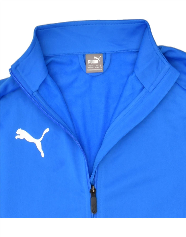 PUMA Boys Graphic Tracksuit Top Jacket 15-16 Years Blue Polyester | Vintage Puma | Thrift | Second-Hand Puma | Used Clothing | Messina Hembry 