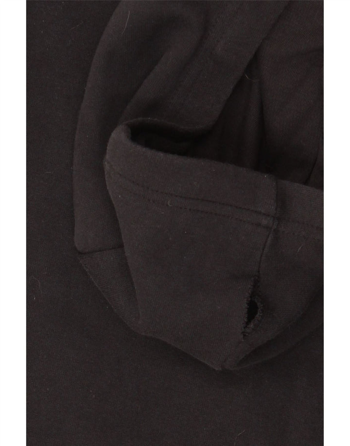 Pulover cu capota cu fermoar ADIDAS pentru baieti 14-15 ani, bumbac negru