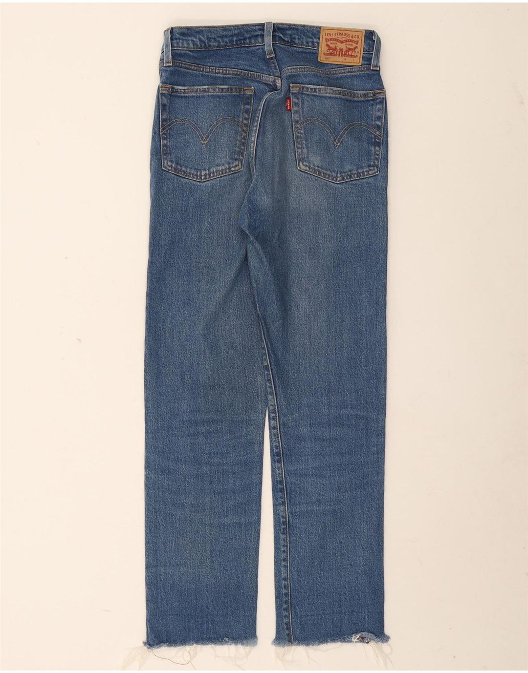 Levi's Womens 501 Straight Jeans W26 L28 Blue Cotton