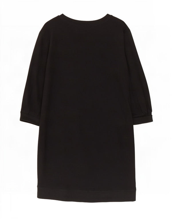 Rochie pulover cu mânecă lungă pentru femei Zara UK 16 Bumbac negru mare