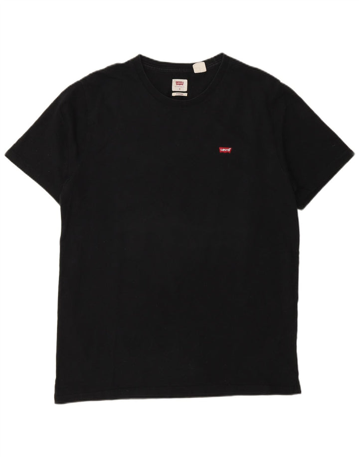 Tricou Levi's Standard Fit pentru bărbați Top mediu din bumbac negru
