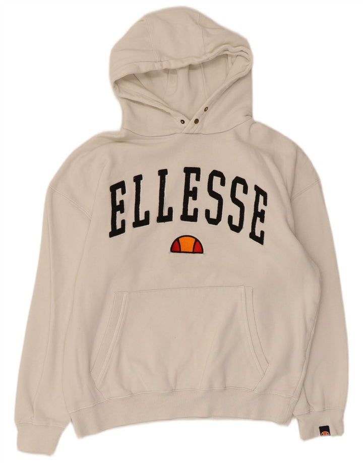 Pulover pentru bărbați Ellesse Duke Graphic, bumbac alb mediu