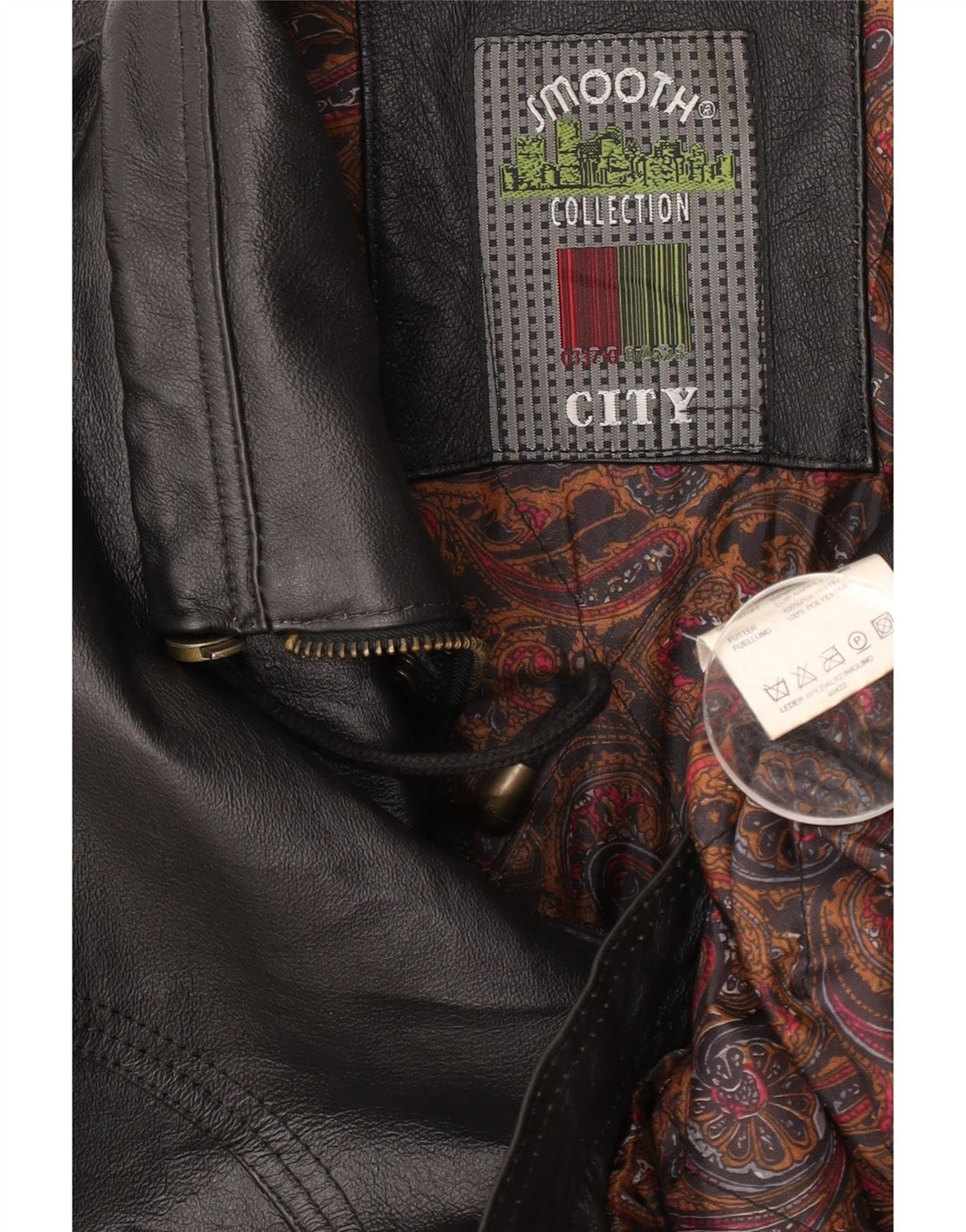 Jachetă de piele vintage pentru bărbați UK 42 XL din piele neagră