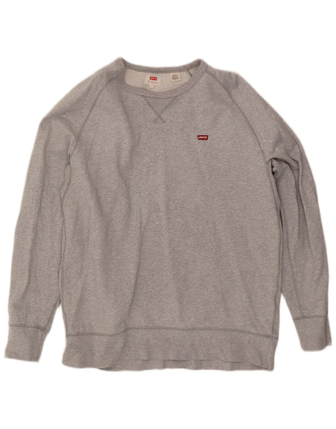 Pulover pentru bărbați Levi's Pulover mare, gri bumbac cu pete