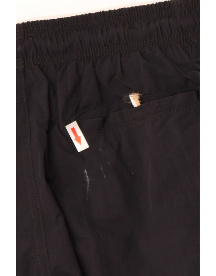 Pantaloni scurți de înot grafic pentru bărbați Hugo Boss, poliamidă neagră medie