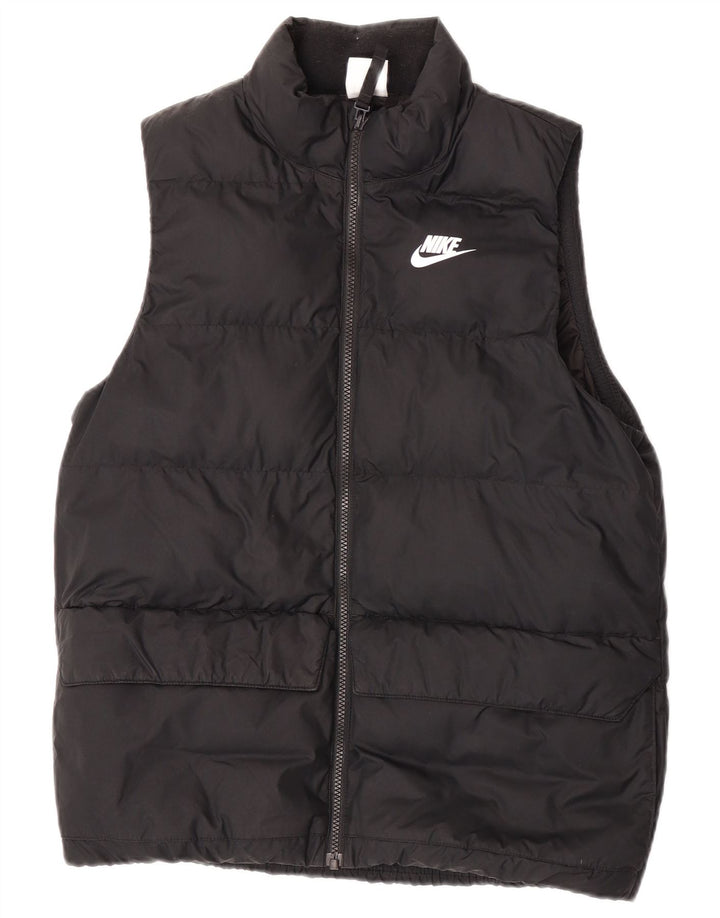 Gilet căptușit pentru băieți Nike 13-14 ani XL poliester negru