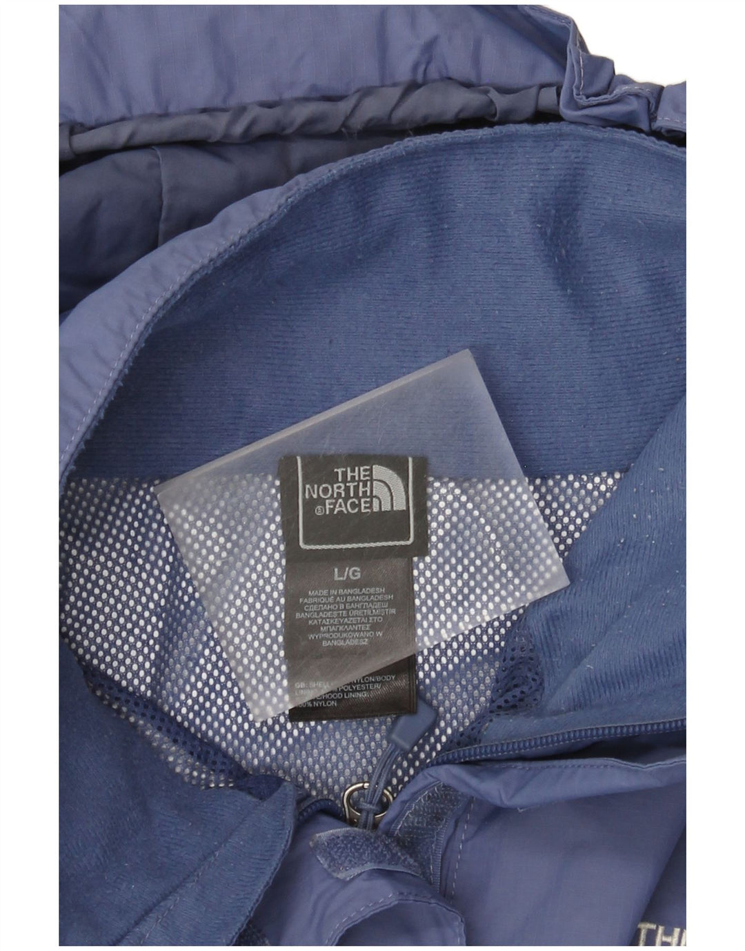 Jachetă de ploaie cu glugă The North Face pentru femei UK 16 Large Blue Nylon