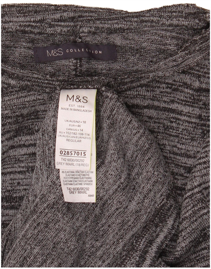 Rochie cu pulover pentru femei Marks & Spencer UK 18 XL, poliester cu pături gri
