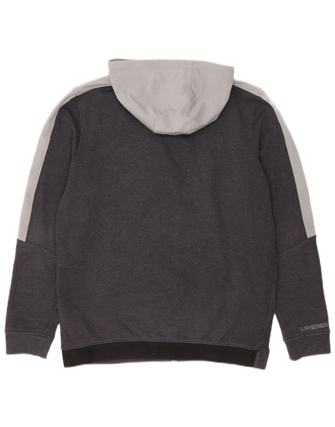 Pulover Under Armour pentru bărbați, cu fermoar, din bumbac color bloc, gri mediu