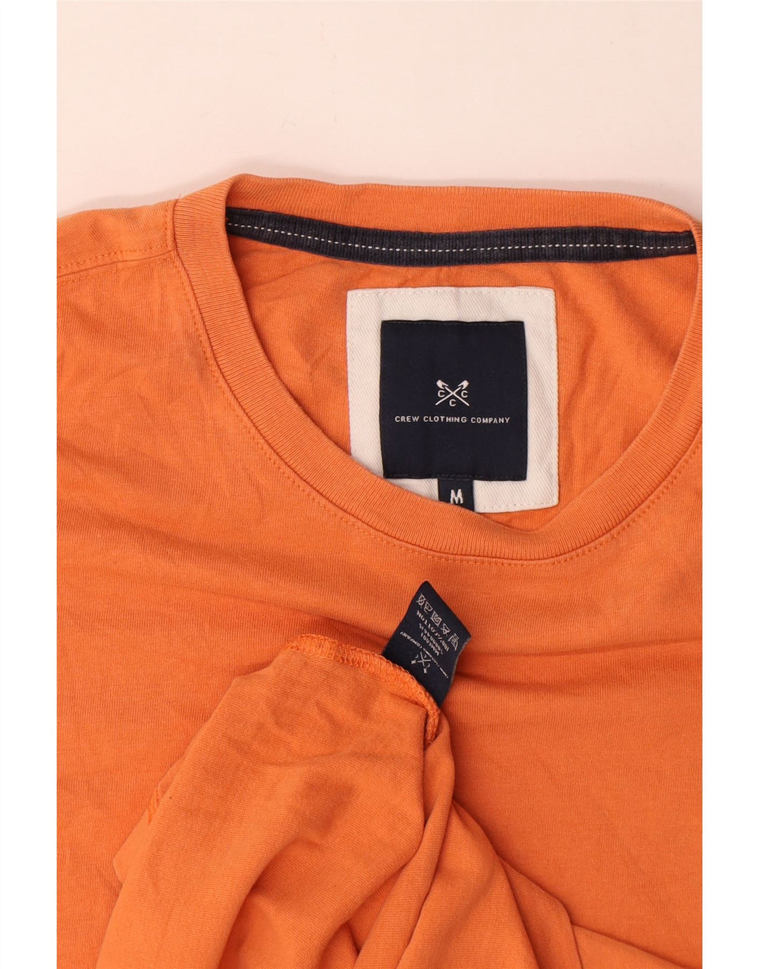 Crew Clothing Tricou bărbați Top Bumbac portocaliu mediu