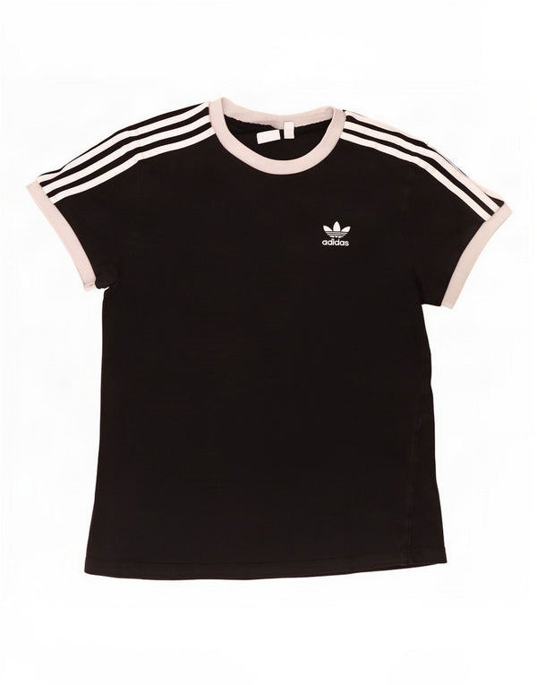 Tricou Adidas pentru femei Top UK 8 Small Black Colorblock Bumbac