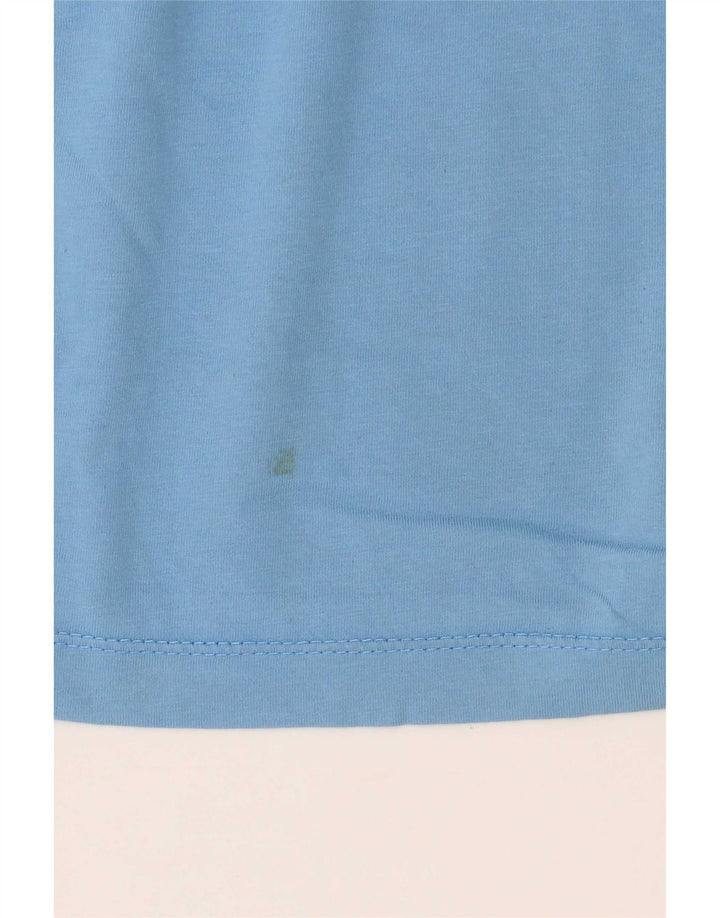 Tricou grafic Nike pentru bărbați Top din bumbac albastru mediu