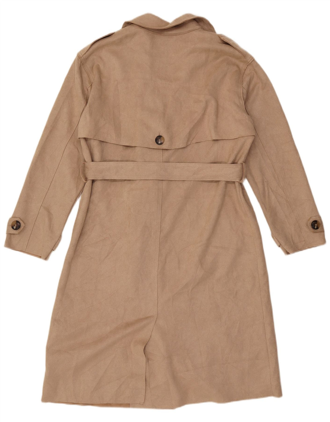 Trenci pentru femei Zara UK 14 Medium Bej Poliester