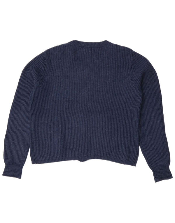 Pulover cardigan supradimensionat pentru femei Massimo Dutti UK 10 Mic Bleumarin