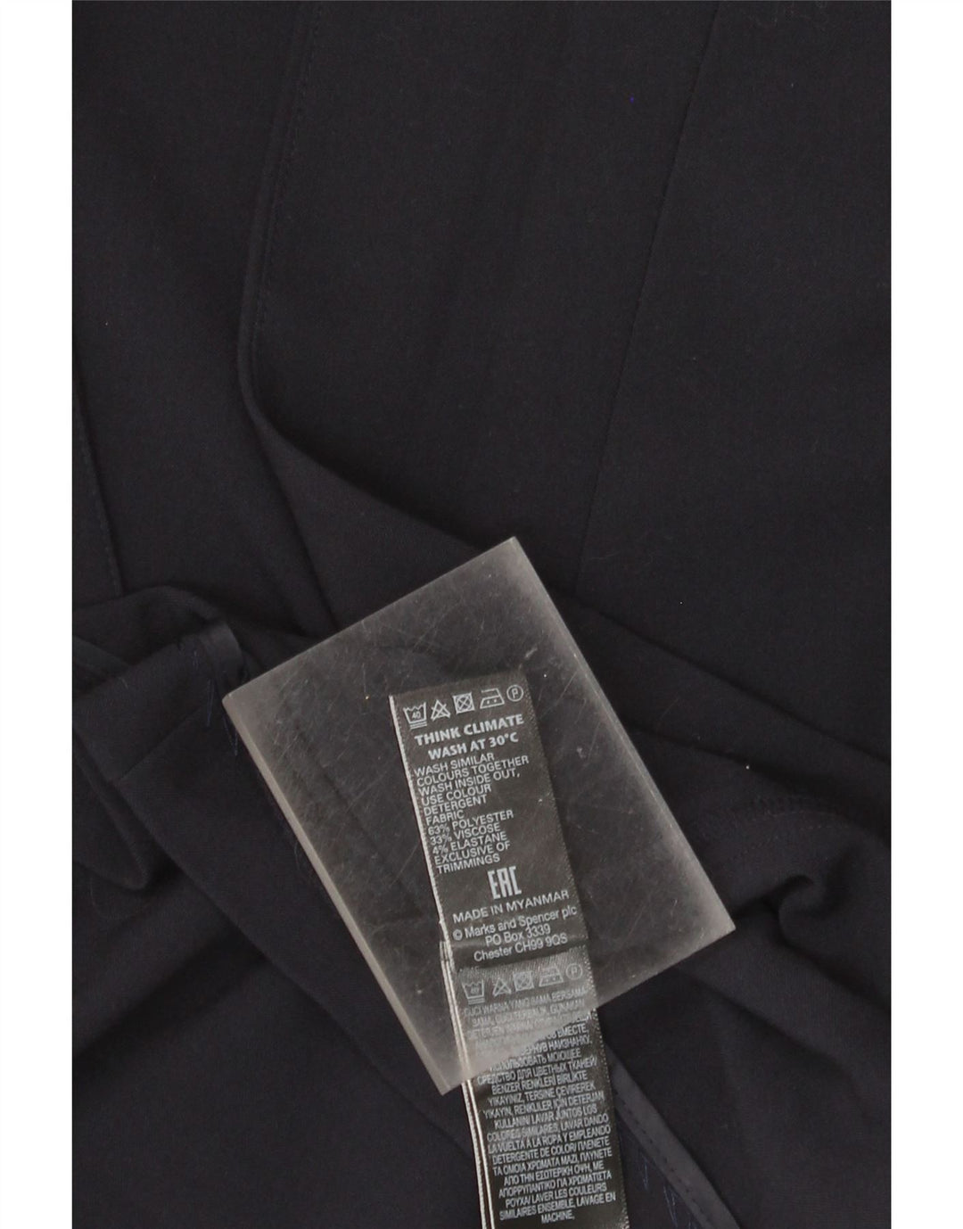 Marks & Spencer jachetă pentru femei cu mâneci 3/4 deschise, UK 22 3XL, bleumarin