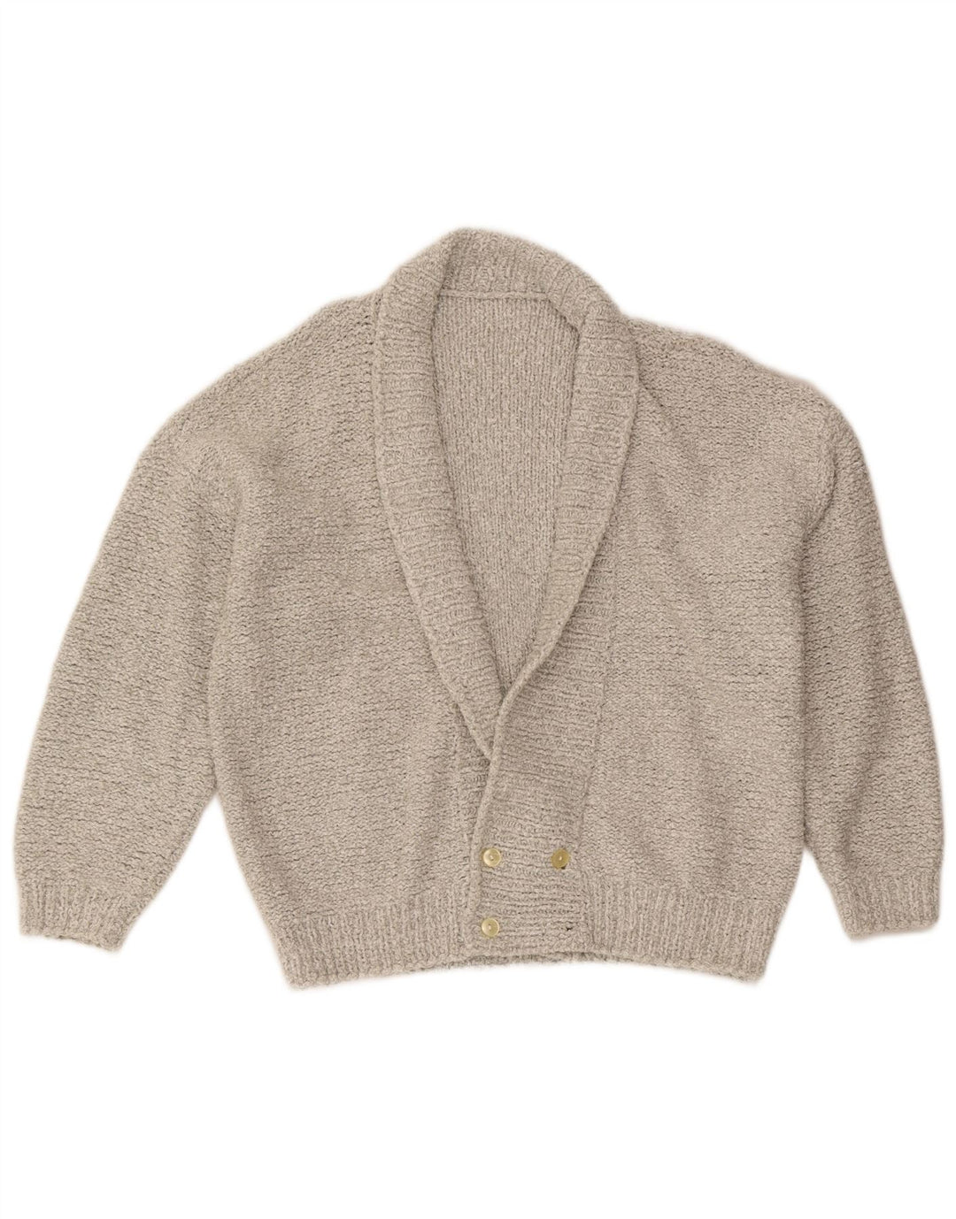 Pulover Cardigan Vintage pentru bărbați cu două piepturi, gri mediu