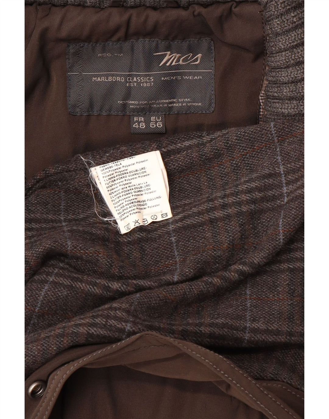 Pardesiu Marlboro Classics pentru bărbați EU 56 3XL Maro Poliester
