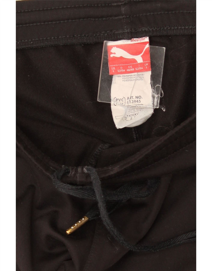 Pantaloni de trening pentru bărbați Puma, mari, negru, poliester color bloc