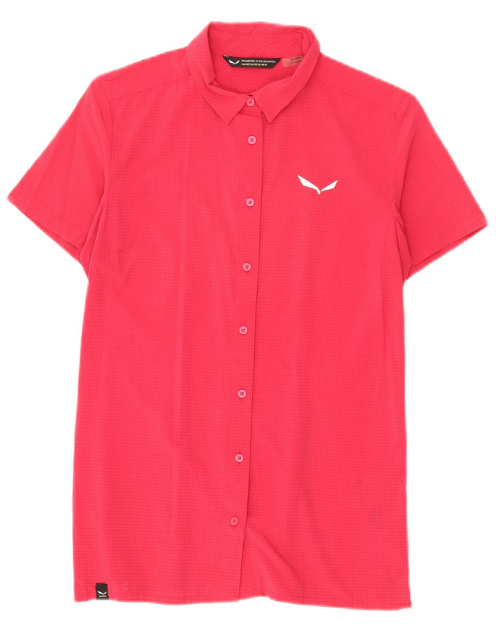 Cămașă cu mânecă scurtă pentru femei Dolomite IT 40 Small Pink Check