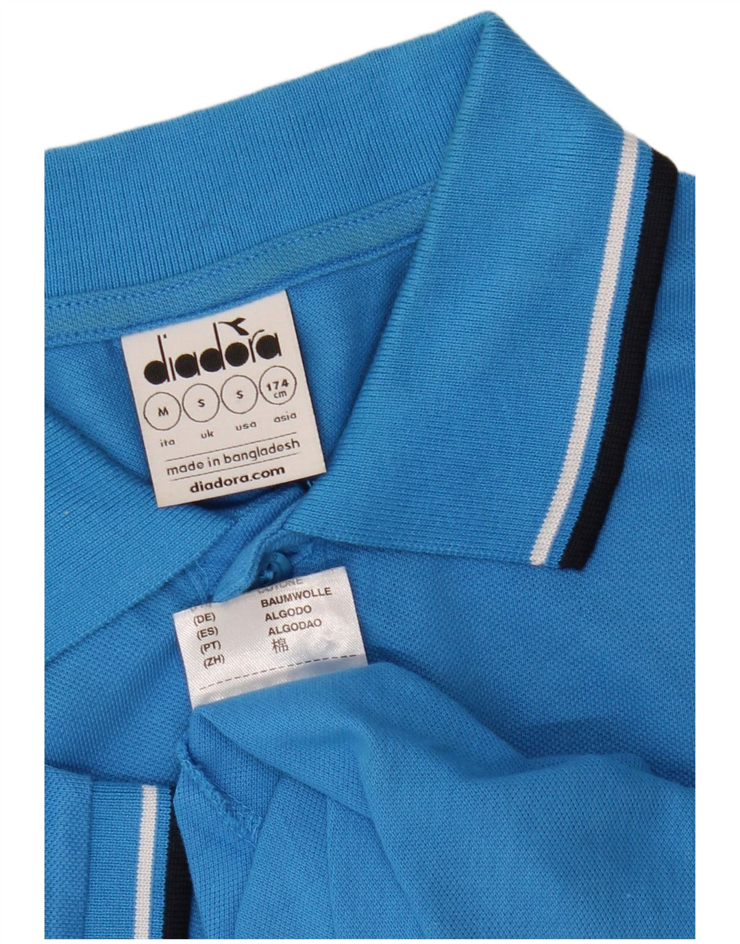 DIADORA Tricou Polo pentru Barbati Mic Albastru Bumbac